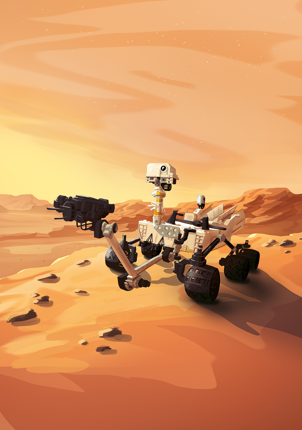 NASA Curiosity illustration