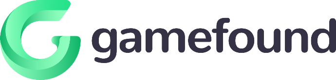 Gamefound green and brown logo
